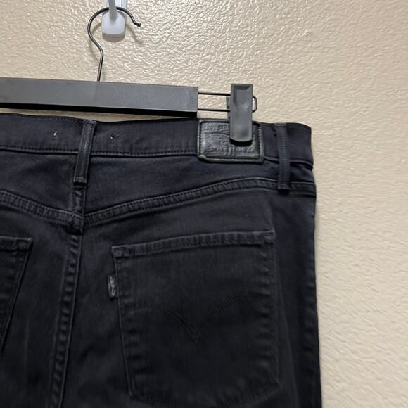 Levi's 311 Shaping Skinny Jeans Black Denim Hi-Rise Cotton Stretch Size 28 - Picture 6 of 10